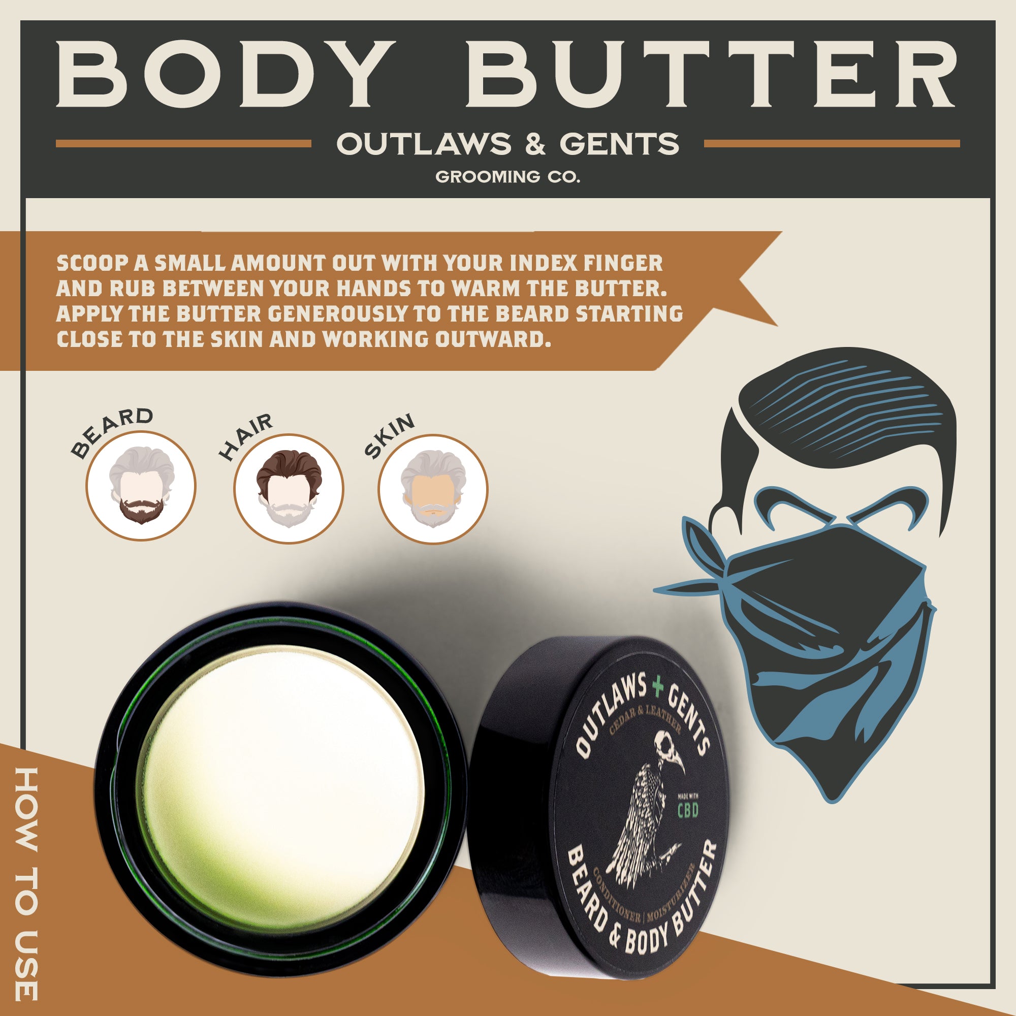 Beard & Body Butter + CBD
