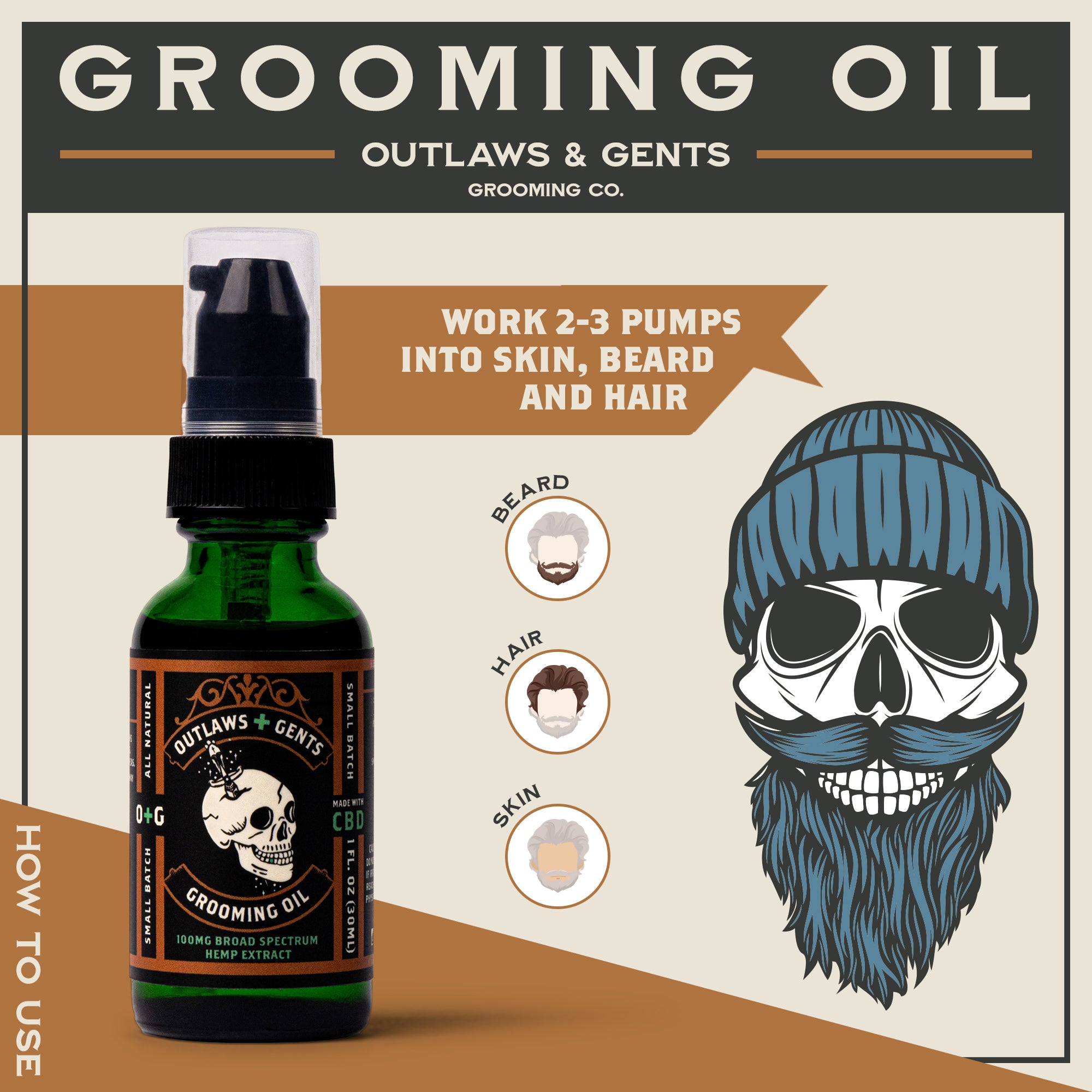 Beard Grooming Oil + CBD
